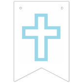 青い十字の最初聖餐の旗 バンティングフラッグ (第1の旗)