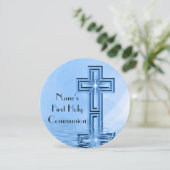 青い十字の最初聖餐式の招待状 招待状 (スタンド正面)