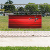 青い十字の赤い板教会 横断幕 (インサイチュ)