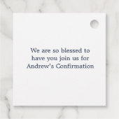 青い十字リースの確認 フェイバータグ (裏面)