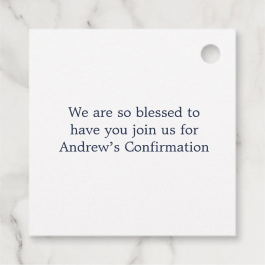 青い十字リースの確認 フェイバータグ (裏面)