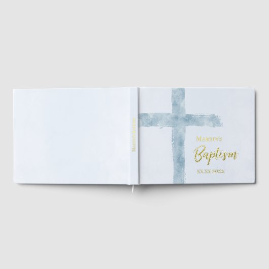 青い十字洗礼 ゲストブック (全面)