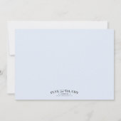 青い十字 |バプテスマ招待状 招待状 (裏面)