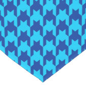 青い千鳥格子の格子模様 ショートテーブルランナー (コーナー)