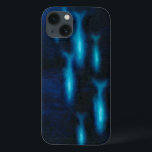 青い半透明の魚のシルエット iPhone 13ケース<br><div class="desc">青鮮やかい透き通った魚の泳ぐグループのこのアートのプリントはザズル製品に加わっ素晴らして、色のポップ・アートのもたらす素晴らしだろう。今日だ！</div>