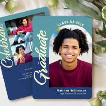 青い卒業式4フォトアはっきりしたーチパーティー実在金ゴールド