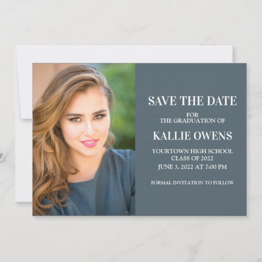 青い卒業日救の発表写真 (正面)