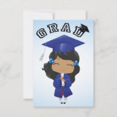 青い卒業生 招待状 (正面)