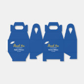 青い卒業祝を迎えてくれてありがとう フェイバーボックス (折り畳みなし)