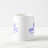 青い単にAdorkable コーヒーマグカップ (中央)