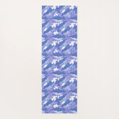 青い単色ザトウクジラ ヨガマット (裏面)