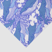 青い単色ザトウクジラ 薄葉紙 (詳細)