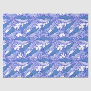 青い単色ザトウクジラ 薄葉紙