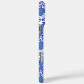 青い単色ザトウクジラ Case-Mate iPhoneケース (裏面 / 右)