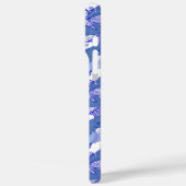 青い単色ザトウクジラ Case-Mate iPhoneケース (裏面 / 左)