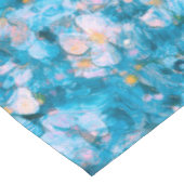 青い印象派の花 テーブルクロス (アングル)