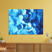 青い印象、あじさい花 キャンバスプリント (インサイチュ (リビング))