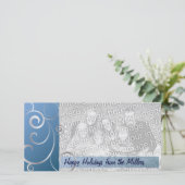 青い及び銀製の休日の渦巻 シーズンカード (スタンド正面)