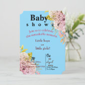 青い双子の赤ちゃんの招待状 招待状 (スタンド正面)