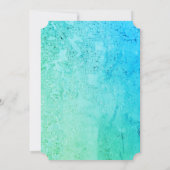 青い双子の赤ちゃんの招待状 招待状 (裏面)