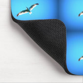 青い口の上の九つの唸り声 マウスパッド (コーナー)