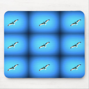 青い口の上の九つの唸り声 マウスパッド