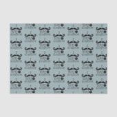 青い口ひげ質問ユーモアお父さんの日 薄葉紙 (正面)