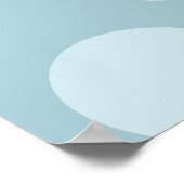 青い口ひげ、カール口ひげ、スタッド、水玉模様 ポスター (角)