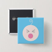 青い叫びのベビーボタン 缶バッジ (正面&裏面)