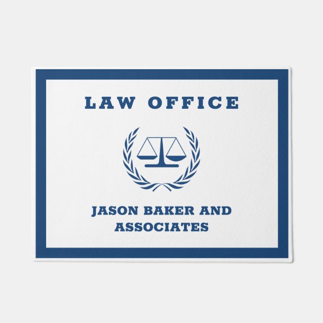 青い司法 ドアマット (正面)