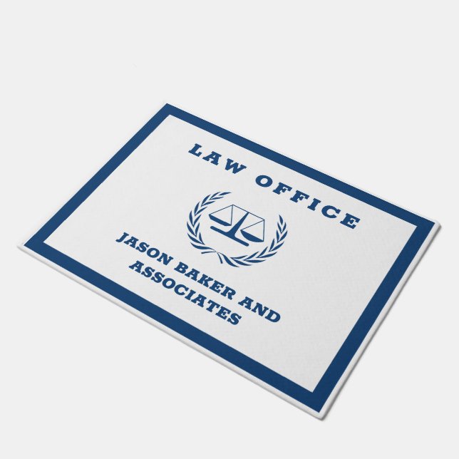 青い司法 ドアマット (アングル)