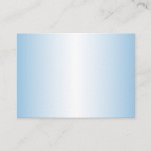 青い名グラデーション刺テンプレート 名刺 (正面)