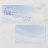 青い名刺のヒント 名刺 (正面/裏面)