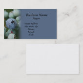 青い名刺のブルーベリー 名刺 (正面/裏面)