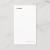 青い名刺のベビーシッターのスタイリッシュな陰 名刺 (裏面)