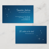 青い名刺の星 名刺 (正面/裏面)