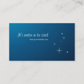 青い名刺の星 名刺 (裏面)