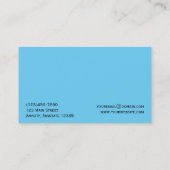 青い名刺の蝶視野 名刺 (裏面)