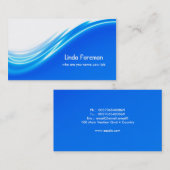 青い名刺 名刺 (正面/裏面)