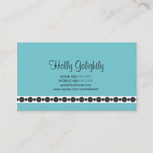 青い名刺 名刺 (正面)