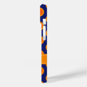 青い名前の水玉模様オレンジ Case-Mate iPhoneケース (裏面 / 左)