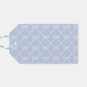 青い名門私立校風の中華料理クリスマスツリー生姜 ギフトタグ (裏面横)