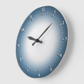 青い周長の壁時計 ラージ壁時計 (傾斜)