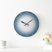 青い周長の壁時計 ラージ壁時計 (ホーム)
