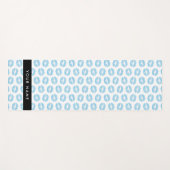 青い唇，キス，口紅，あなたの名前，パーソナライズ ヨガマット (正面(横))