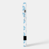 青い唇，キス，口紅，あなたの名前，パーソナライズ iPhoneケース (左側面)