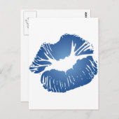 青い唇 ポストカード (正面/裏面)