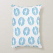 青い唇、唇のパターン、青い口紅、キス アクセントクッション (正面(垂直))