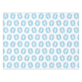 青い唇、唇のパターン、青い口紅、キス テーブルクロス (正面(横))