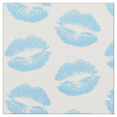 青い唇、唇のパターン、青い口紅、キス ファブリック (クローズアップ)